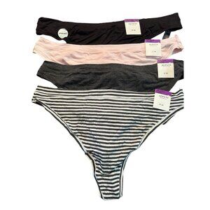 Lot of 4‎ Alfani Women's Ultra Soft Mix & Match Thong Panties Underwear